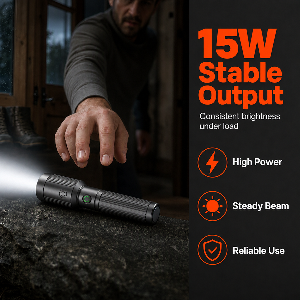 🔥50 % DE RÉDUCTION🔦 Lampe torche rechargeable à focale variable – Faisceau réglable pour le camping, les travaux de bricolage et les situations d'urgence