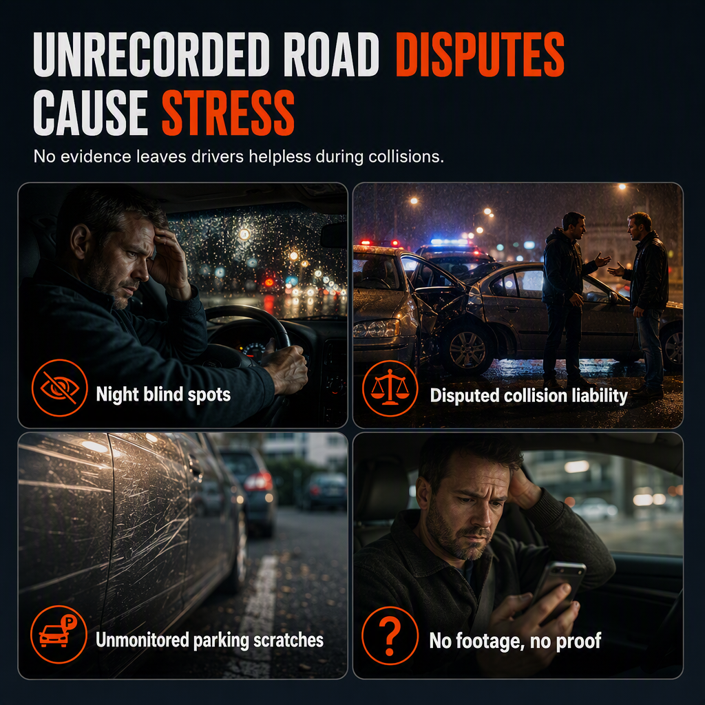 🚗50 % DE RÉDUCTION🎥Caméra embarquée HD 1080p à 3 canaux pour tableau de bord
