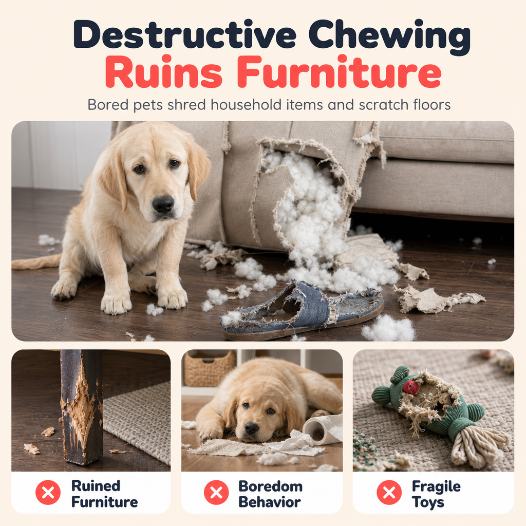 🐶 50 % DE RÉDUCTION ! 🦴 Jouet à mâcher texturé en TPR pour chiens, nettoie les dents et résiste aux morsures ✨