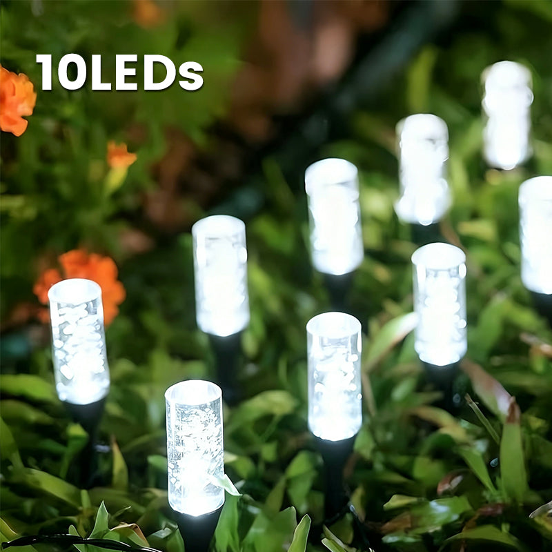 📢📢50 % DE RÉDUCTION !!⏰Éclairage de chemin à énergie solaire avec piquet, résistant aux intempéries, pour l'éclairage du jardin et des allées🌙