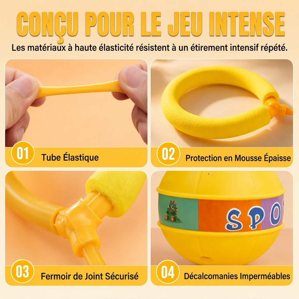 🎁Nouveautés : 50 % de réduction💥Jouet pour enfants « Skip Ball » clignotant à LED, à enfiler à la cheville, avec manchon en mousse souple, pour l'entraînement à l'intégration sensorielle