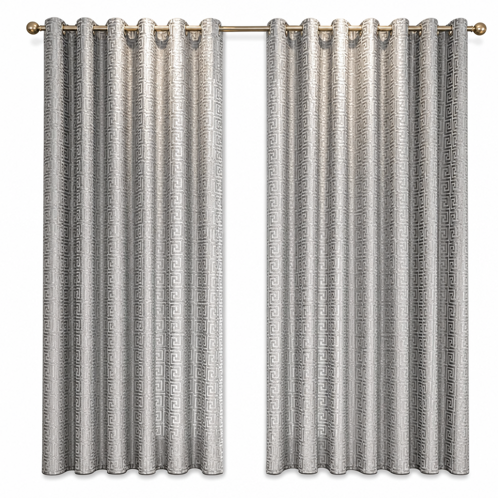 ⏳🔥50 % DE RÉDUCTION POUR UNE DURÉE LIMITÉE ! ⏰✨ Rideau transparent en jacquard géométrique – Filtrant la lumière, élégant, résistant 🕊️