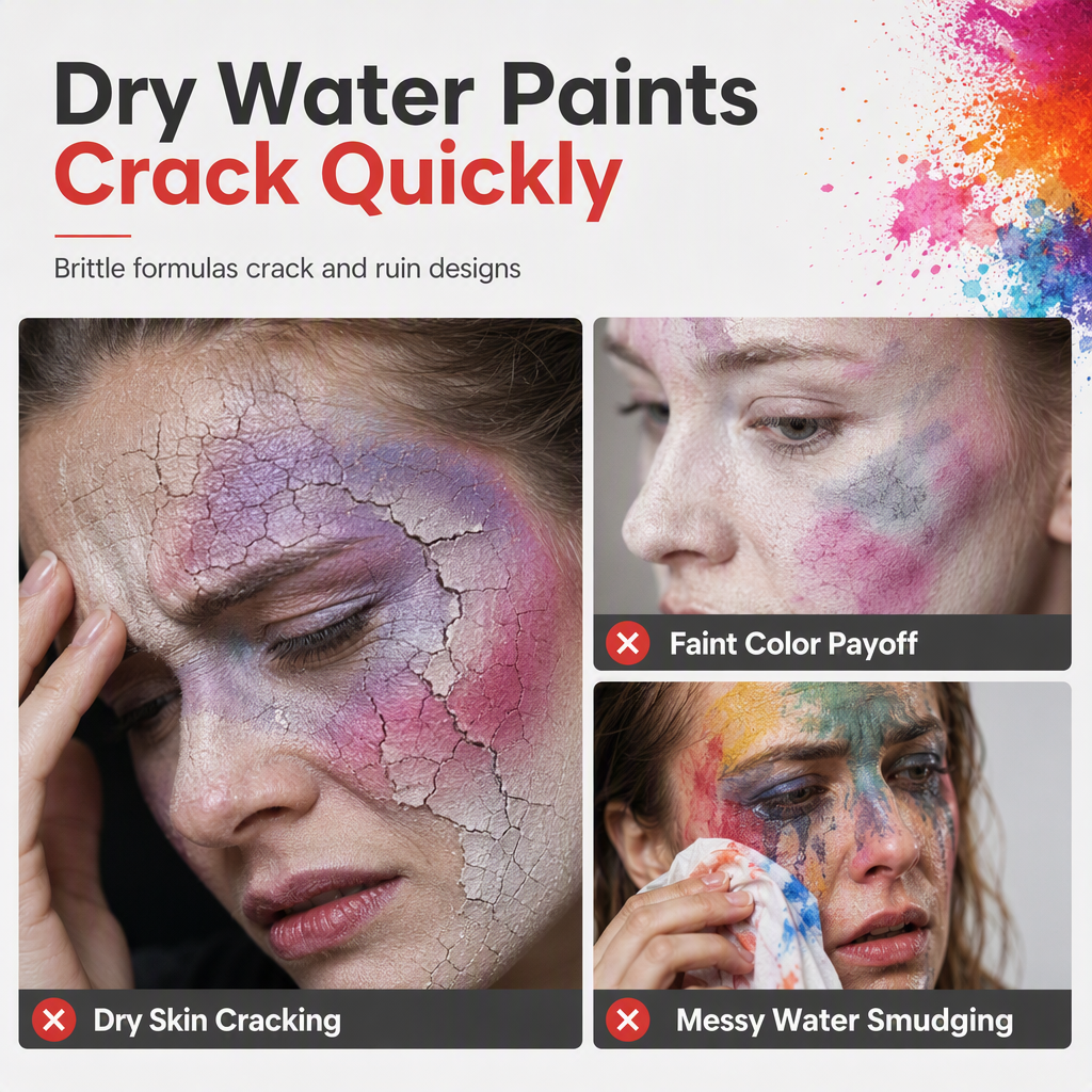 50% de Réduction – Palette de Maquillage Visage et Corps 15 Couleurs à l'Huile