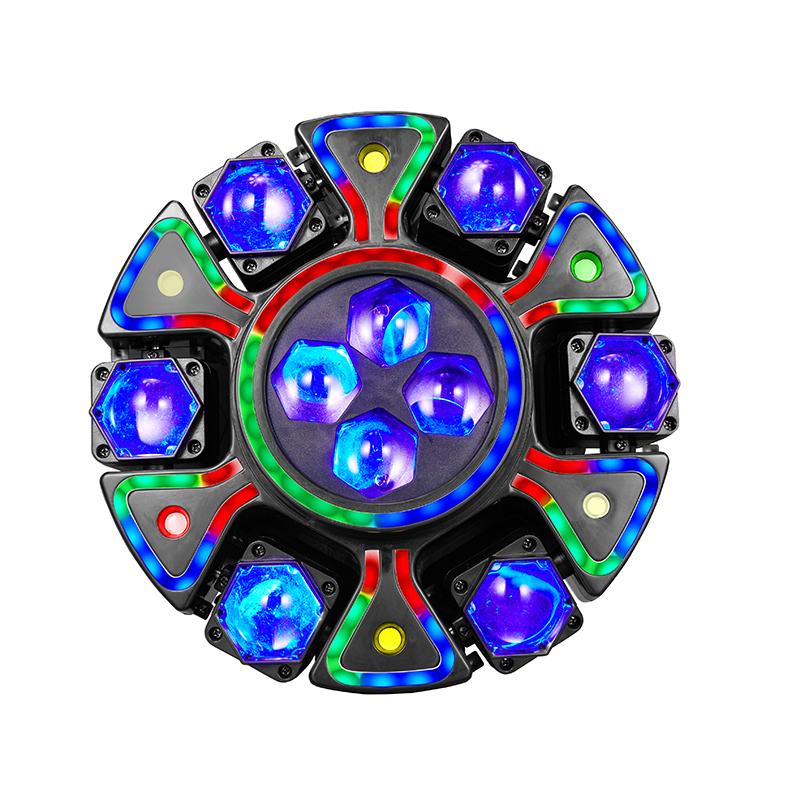 ⏳Offre spéciale à durée limitée⏰Projecteur de scène « Bee-Eye » RGBW rotatif avec télécommande