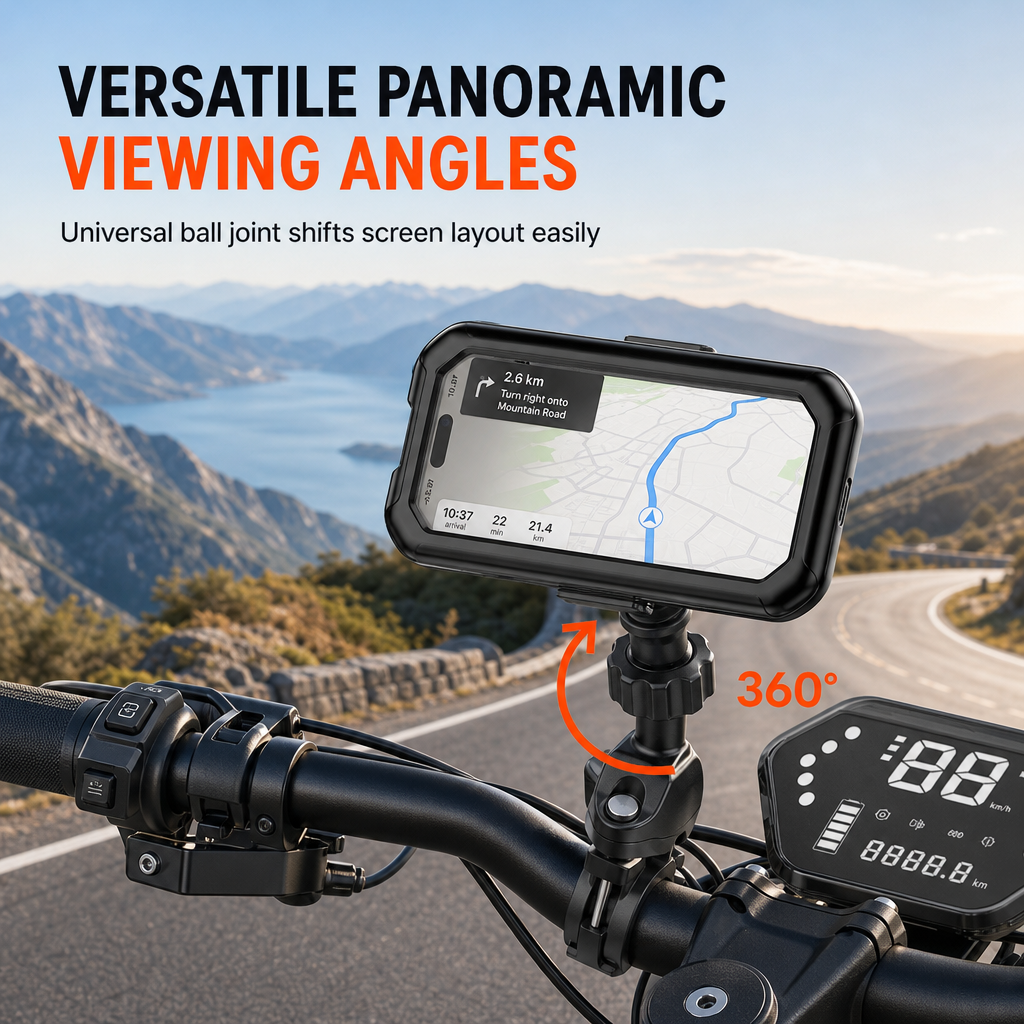 🚲 50% DE RÉDUCTION! ⚡ Support téléphone étanche vélo & moto – IPX6 & 360° ✨