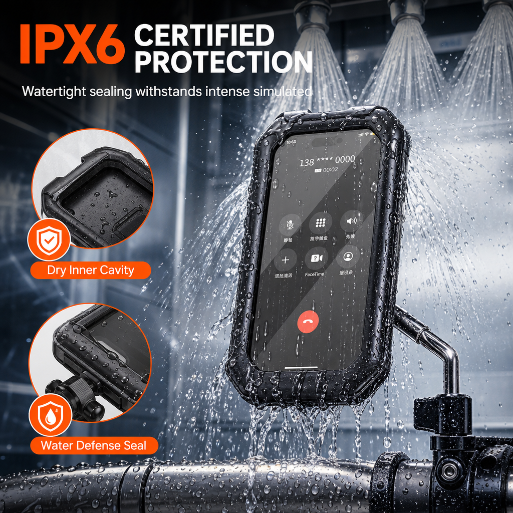 🚲 50% DE RÉDUCTION! ⚡ Support téléphone étanche vélo & moto – IPX6 & 360° ✨