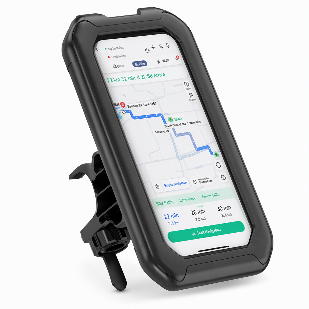 🚲 50% DE RÉDUCTION! ⚡ Support téléphone étanche vélo & moto – IPX6 & 360° ✨