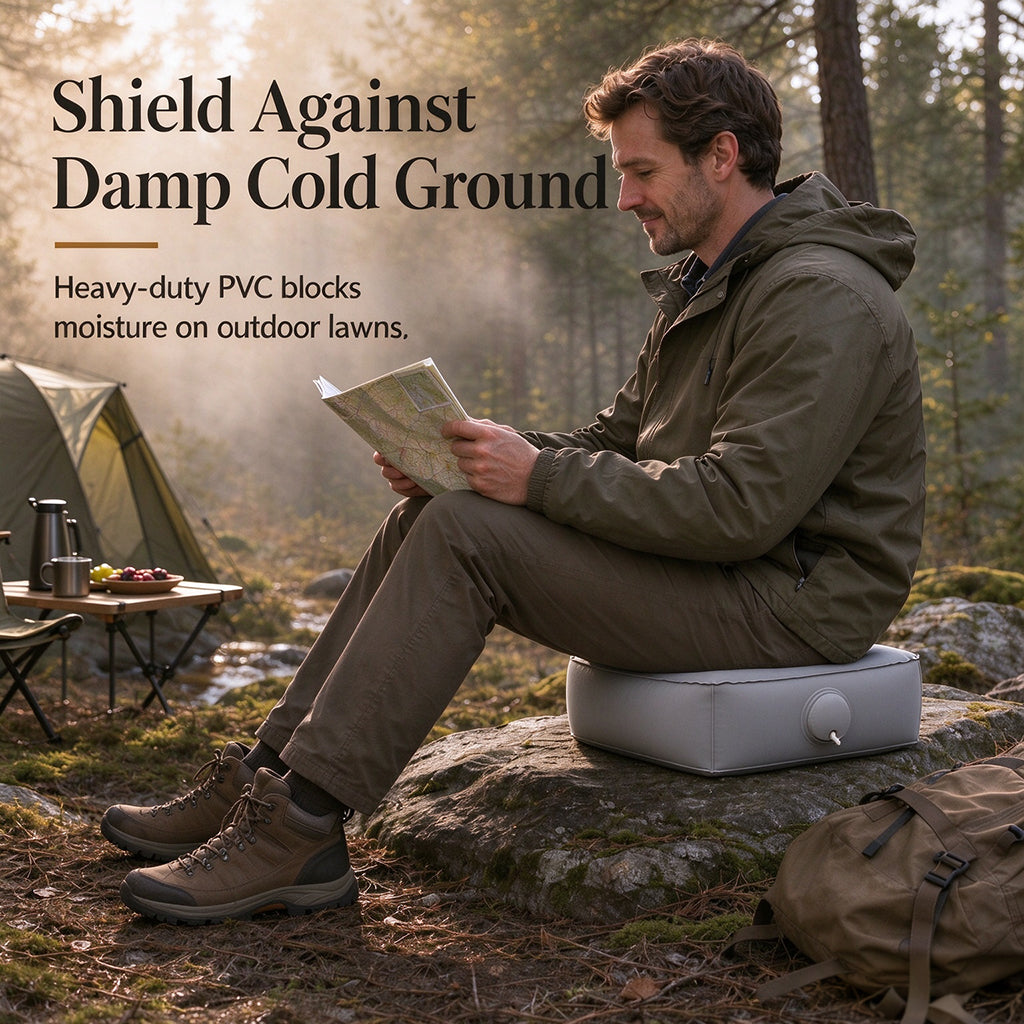 🎒 50% DE RÉDUCTION! 🎶 Coussin d'assise gonflable – Réhausseur +16 cm & confort étanche ✨