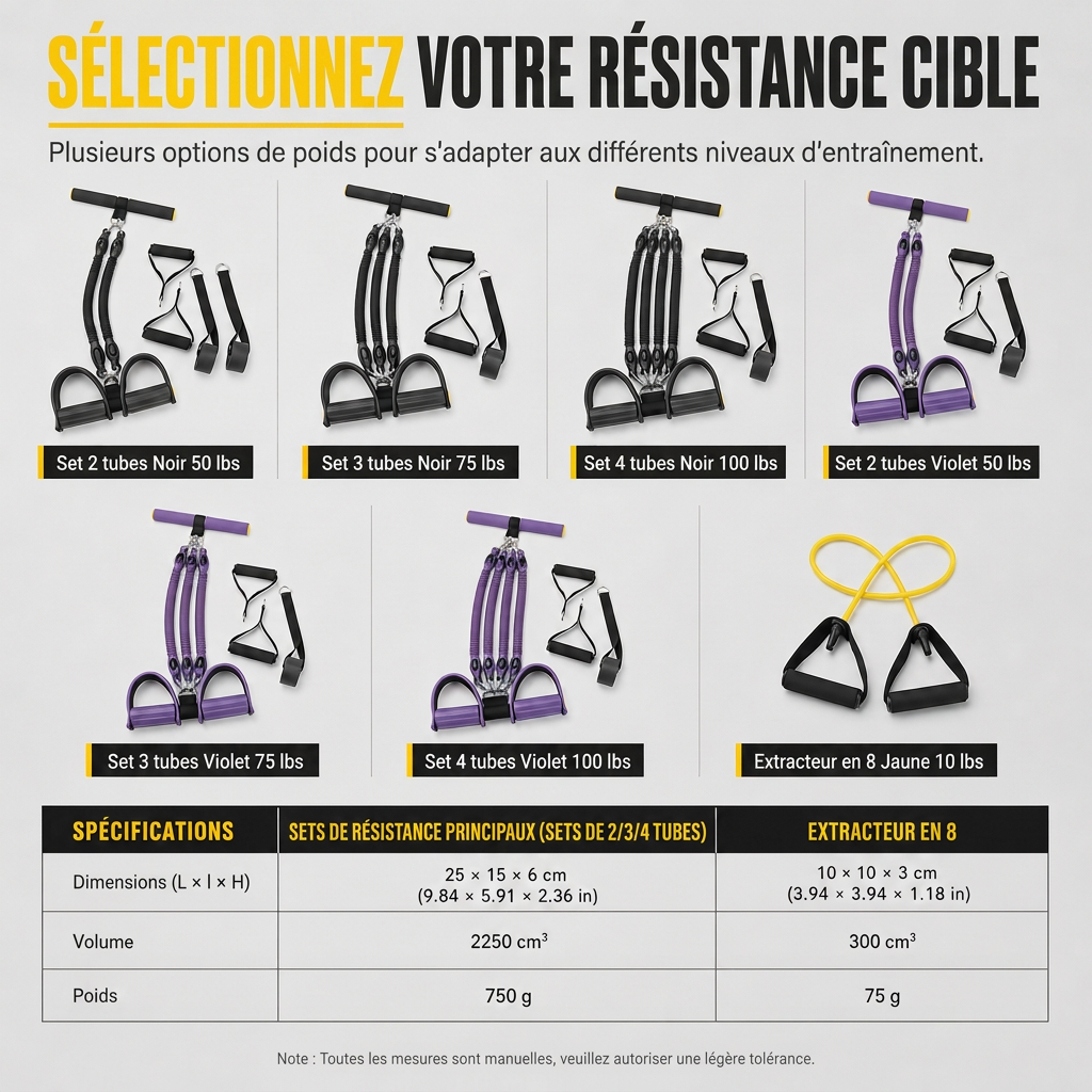 📢📢 50 % DE RÉDUCTION ⏰ Bande de résistance multifonctionnelle avec pédale et cordon élastique