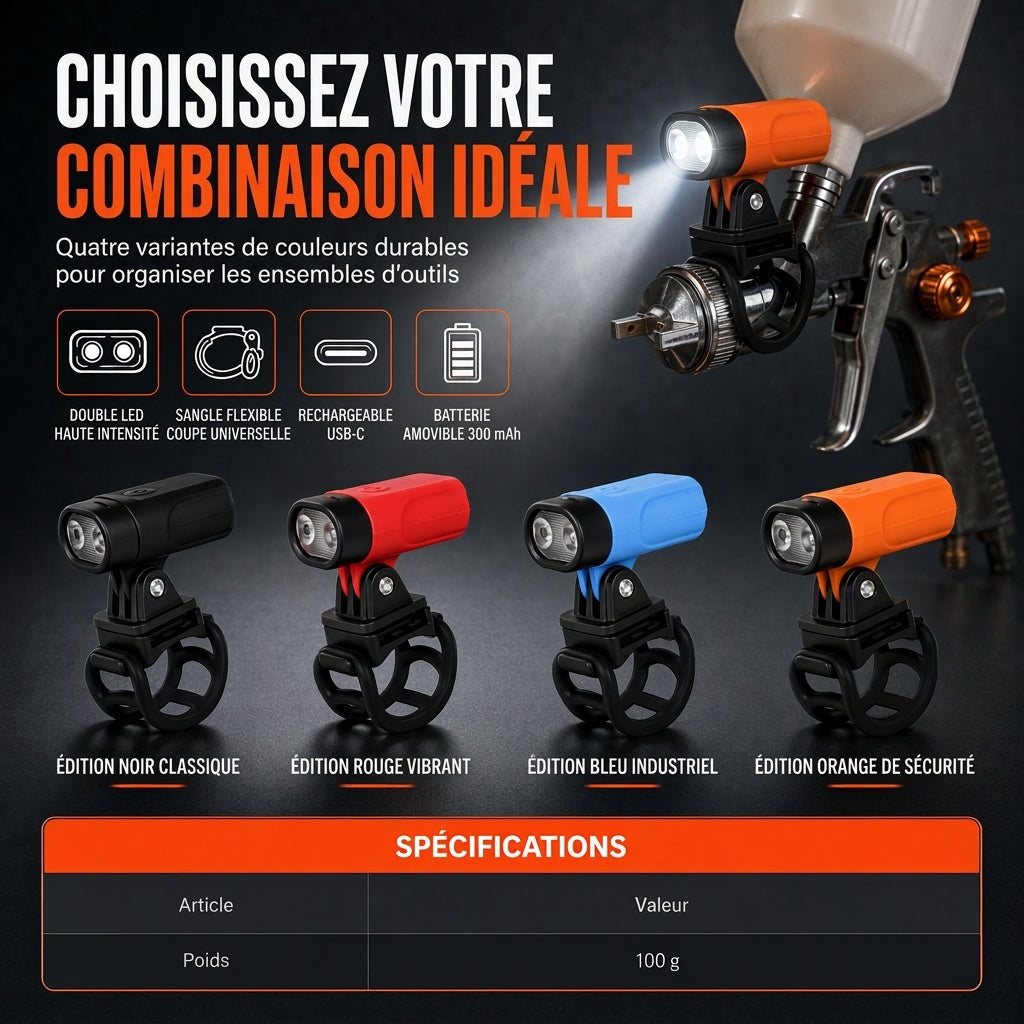 🔧 Offre limitée : -50% ! ✨ Pistolet pulvérisateur léger – visée LED, finition uniforme, multi-usages 🎨