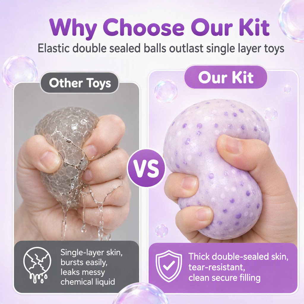 📢📢50 % DE RÉDUCTION !! ⏰Kit de bricolage pour fabriquer une balle anti-stress en argile, jouet fait main pour enfants