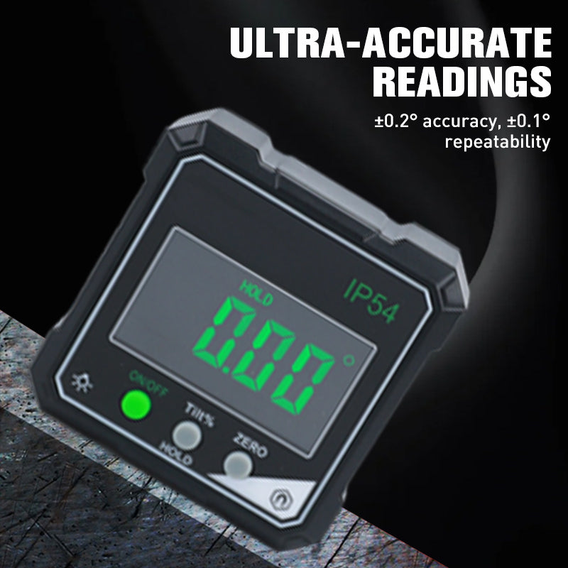 ⚡ 50 % DE RÉDUCTION ! ✨ Inclinomètre et goniomètre numérique magnétique IP54 avec écran LCD rétroéclairé 📐