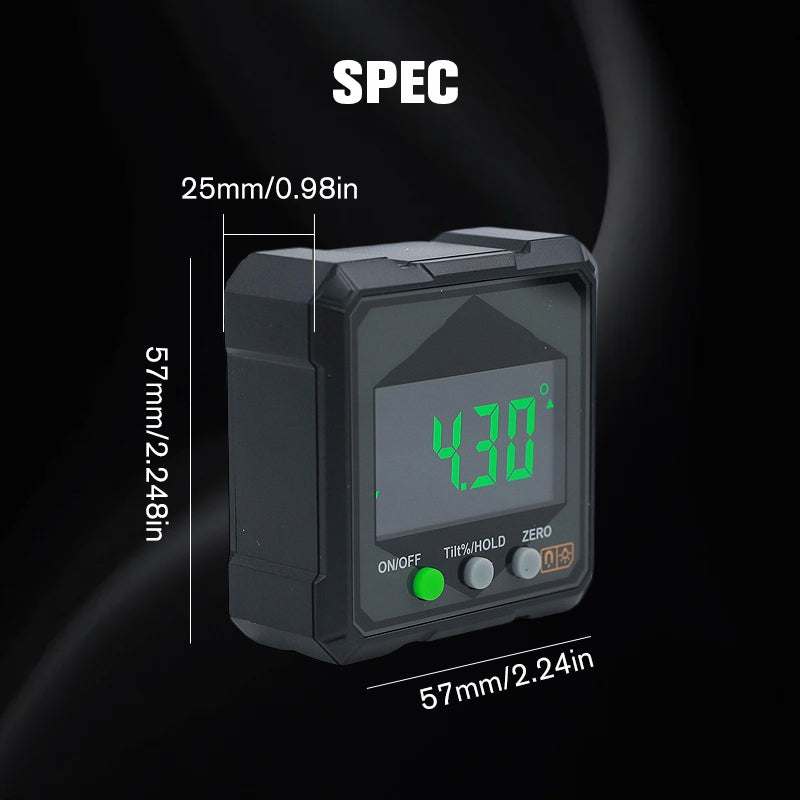 ⚡ 50 % DE RÉDUCTION ! ✨ Inclinomètre et goniomètre numérique magnétique IP54 avec écran LCD rétroéclairé 📐