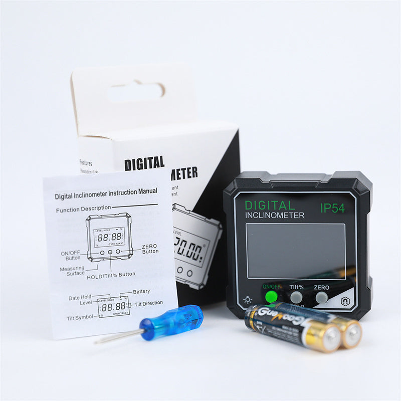 ⚡ 50 % DE RÉDUCTION ! ✨ Inclinomètre et goniomètre numérique magnétique IP54 avec écran LCD rétroéclairé 📐