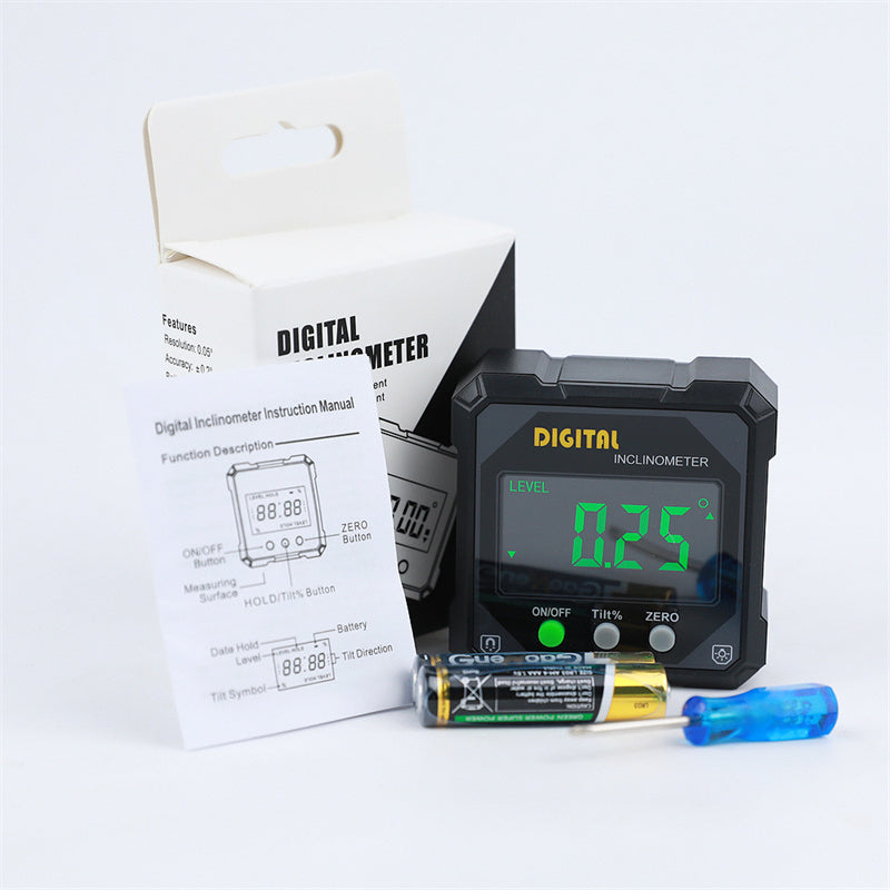 ⚡ 50 % DE RÉDUCTION ! ✨ Inclinomètre et goniomètre numérique magnétique IP54 avec écran LCD rétroéclairé 📐