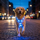 Harnais pour chien lumineux à LED pour les promenades nocturnes