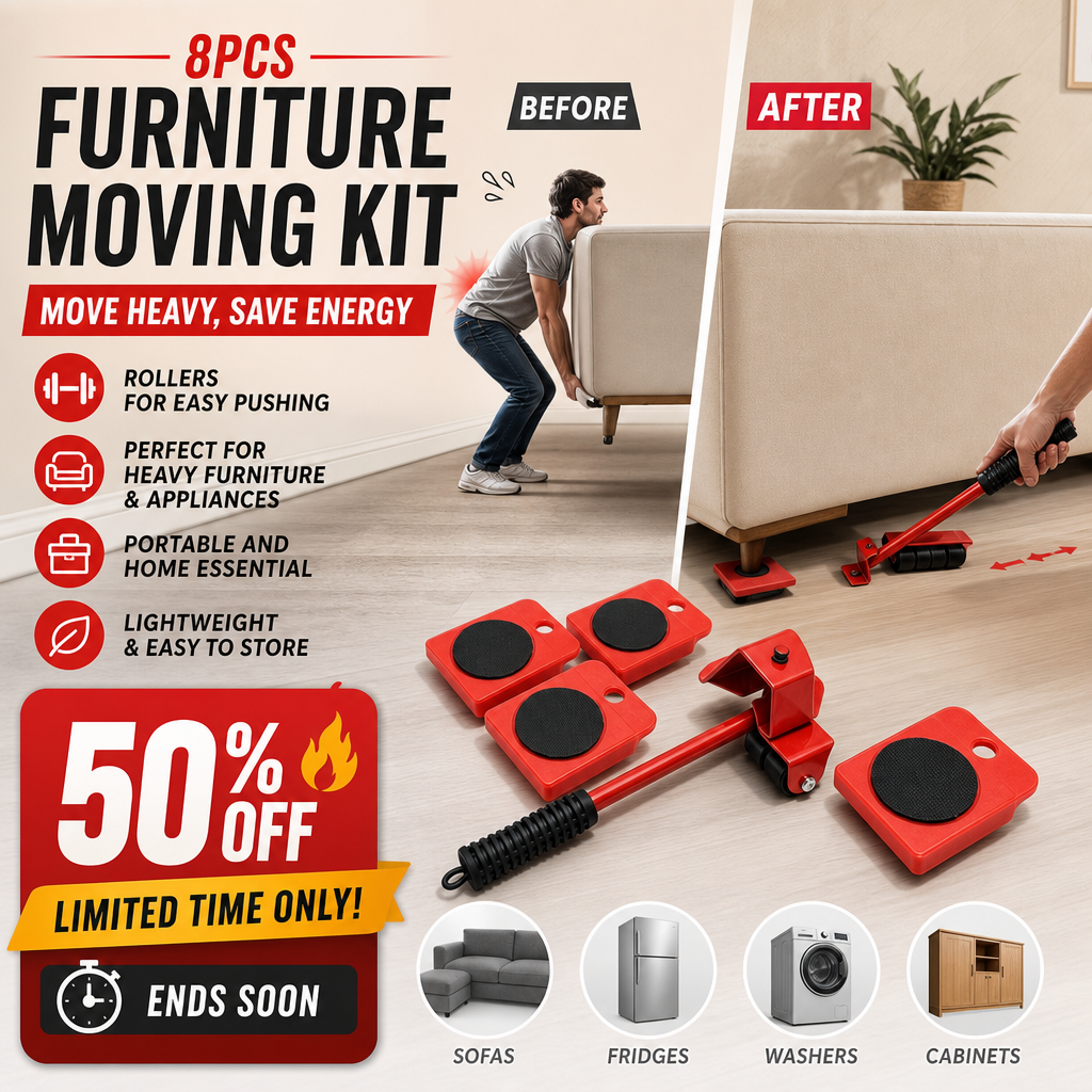 🪑 50 % DE RÉDUCTION ! 💪 Dispositif pour déplacer des meubles – patins et système de levage pour meubles lourds ✨